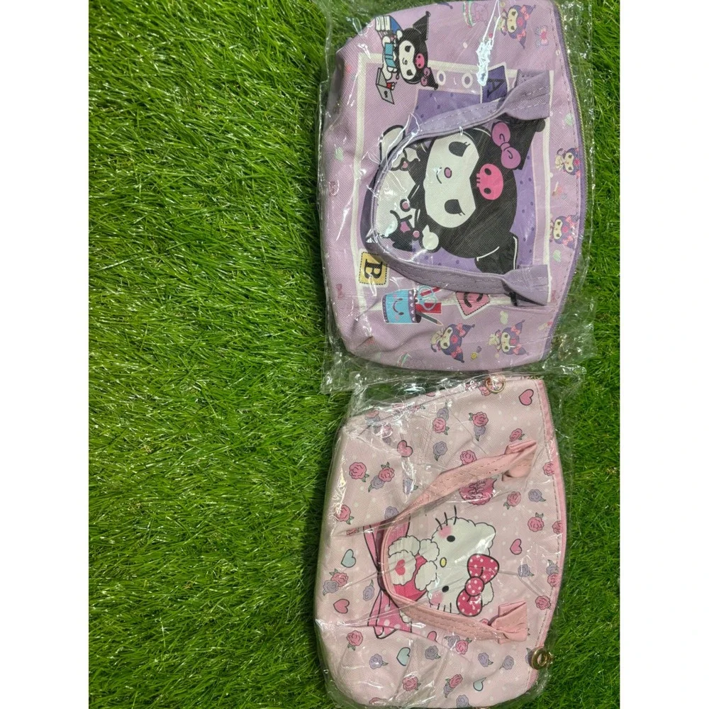 Lot of 8 Sanrio Hello Kitty My Melody Kuromi Cinnamoroll Mini Tote Bag ZPouch